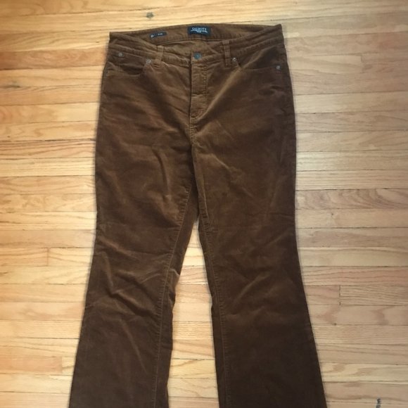 Brown corduroy flared pants - Talbot's - Picture 7 of 8